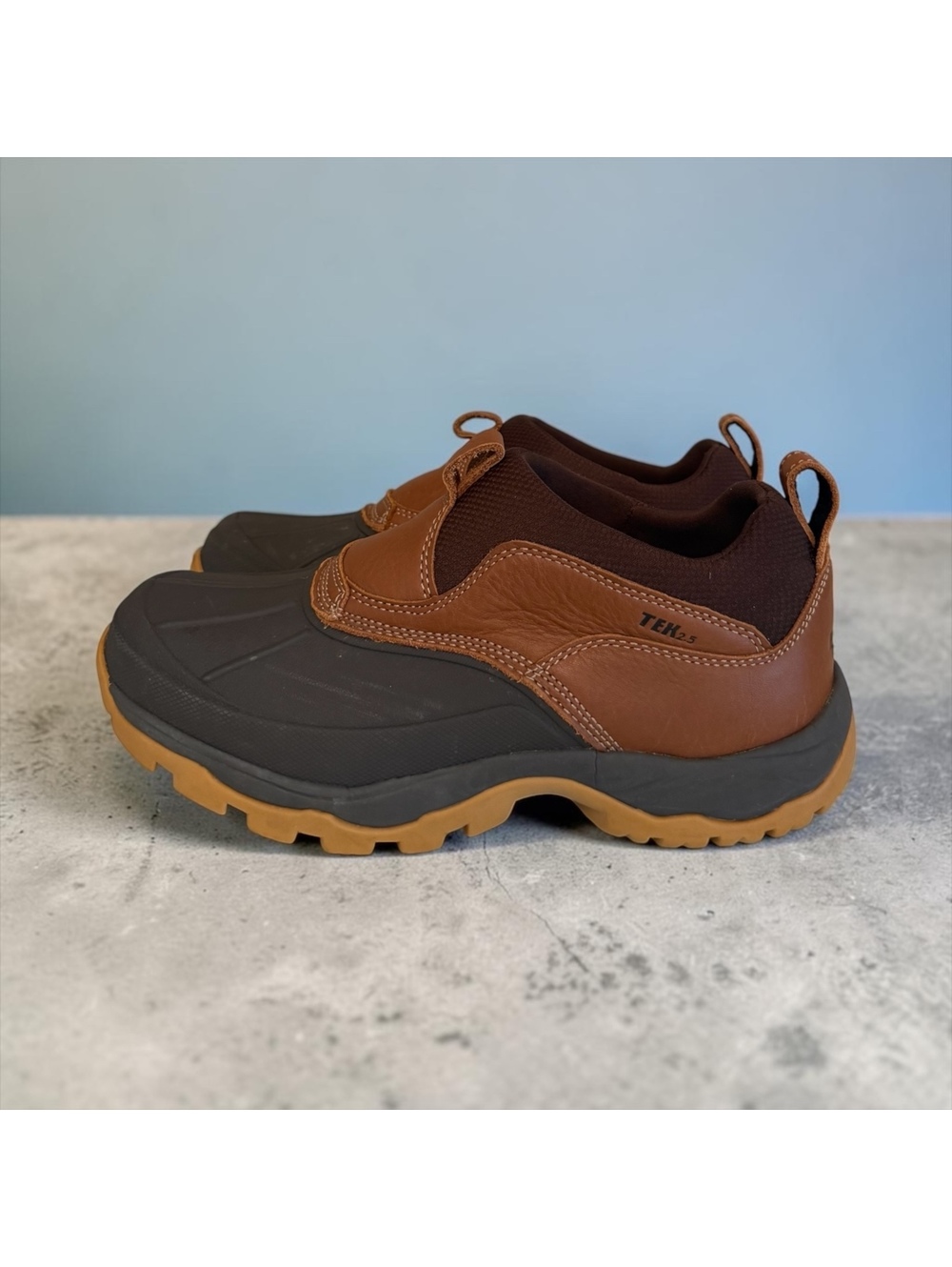 L.L.Bean Women's Storm Chaser TEK 2.5 Slip-On Duck Boots – Size 9.5 M Brown